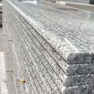 德州芝麻白楼梯踏步 花岗岩楼梯板材