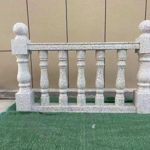 德州芝麻白阳台栏杆 花岗岩栏杆