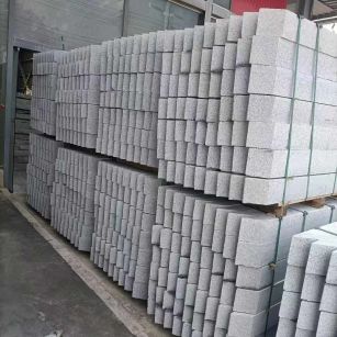 德州芝麻白树围石 树池