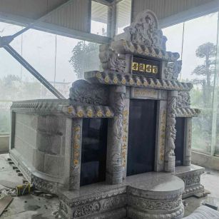 德州套墓 墓碑 围坟石 异形定制