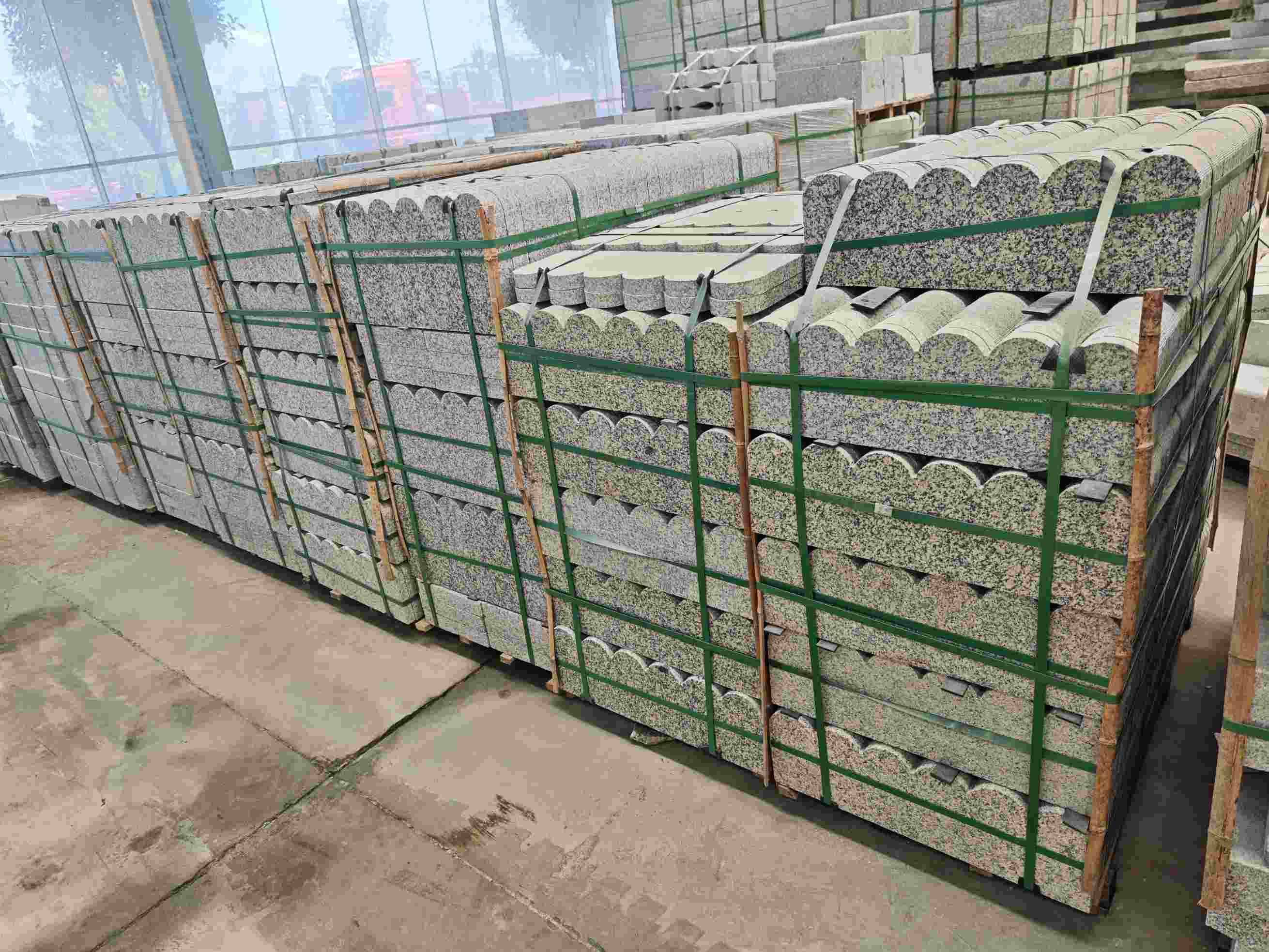 德州芝麻白芙蓉白花边石