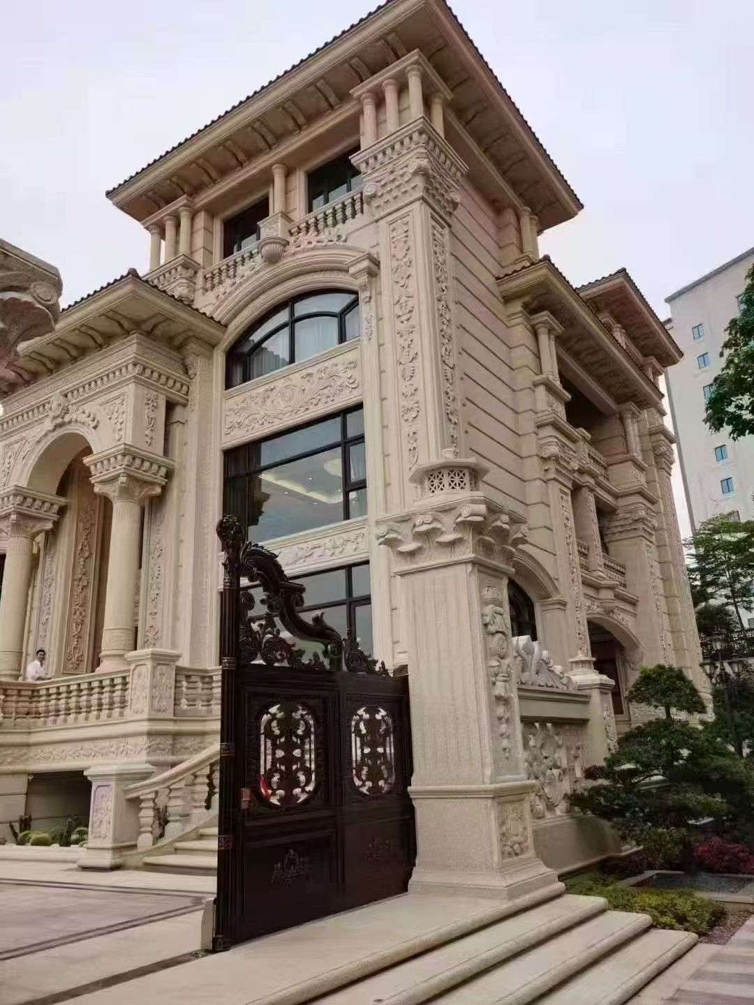 德州黄金麻别墅外墙异形定制