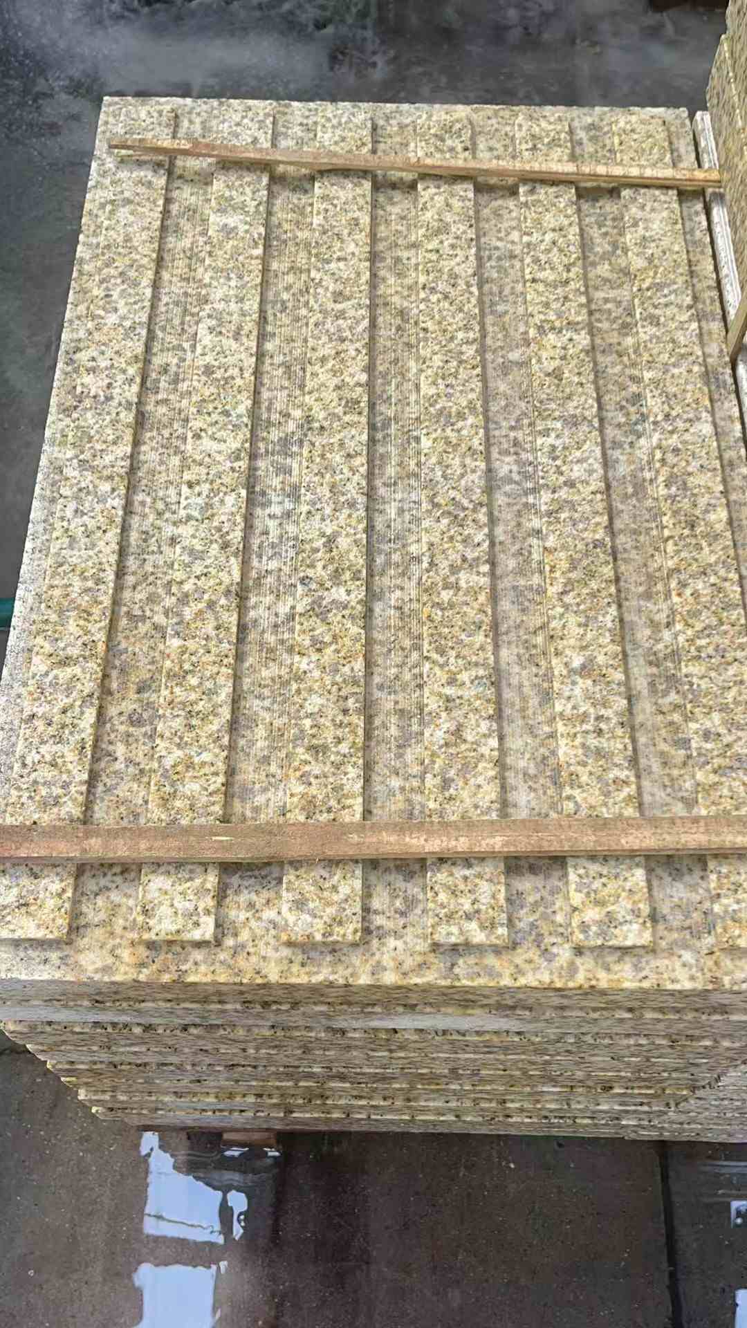 德州黄金麻盲道 石材盲道