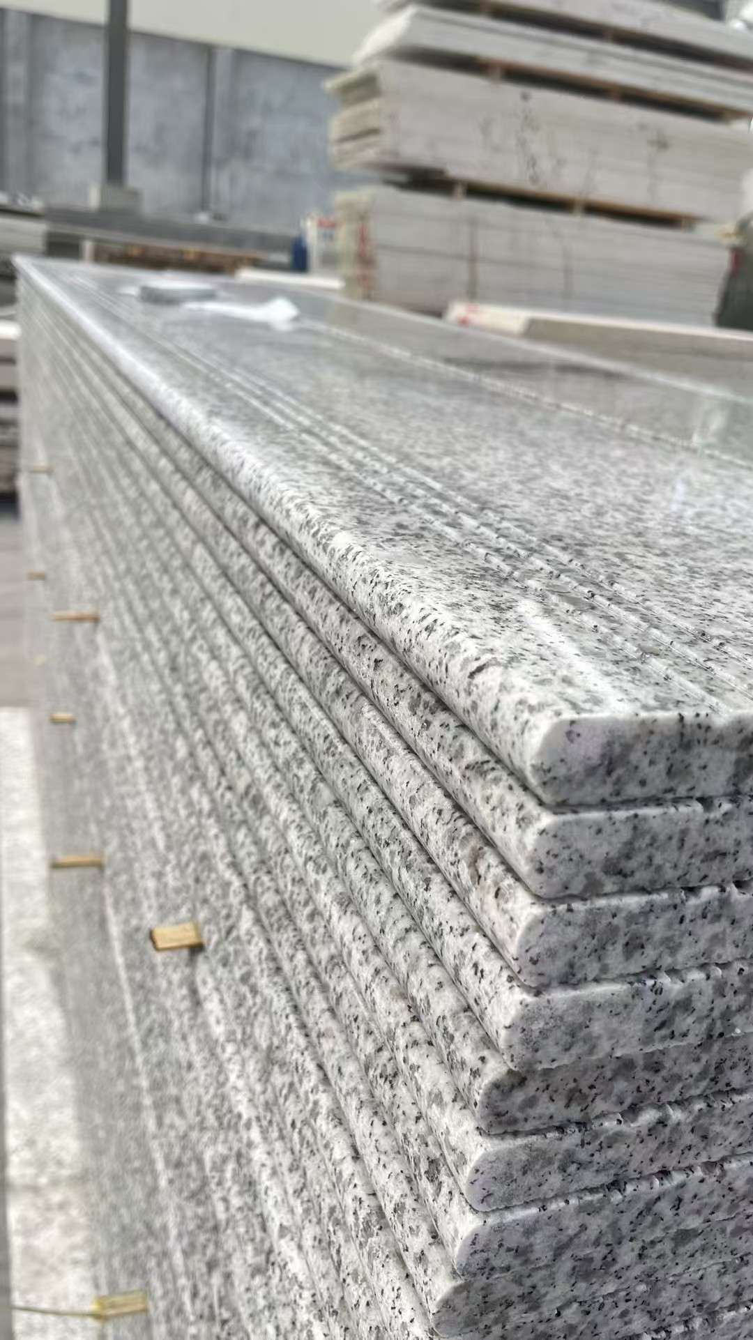 德州芝麻白楼梯踏步 花岗岩楼梯板材